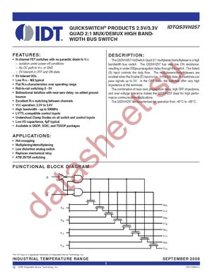 QS3VH257PAG datasheet  